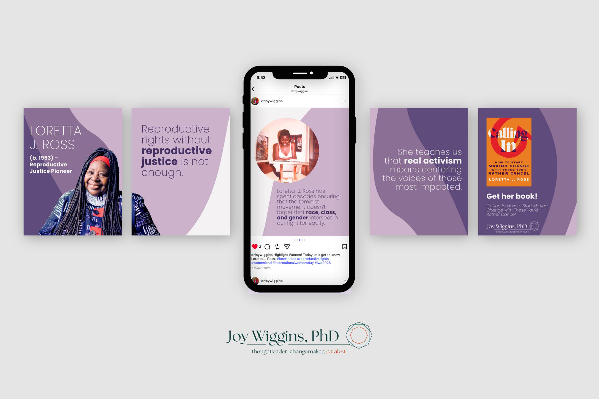 Joy Wiggins PhD — Digital Presence